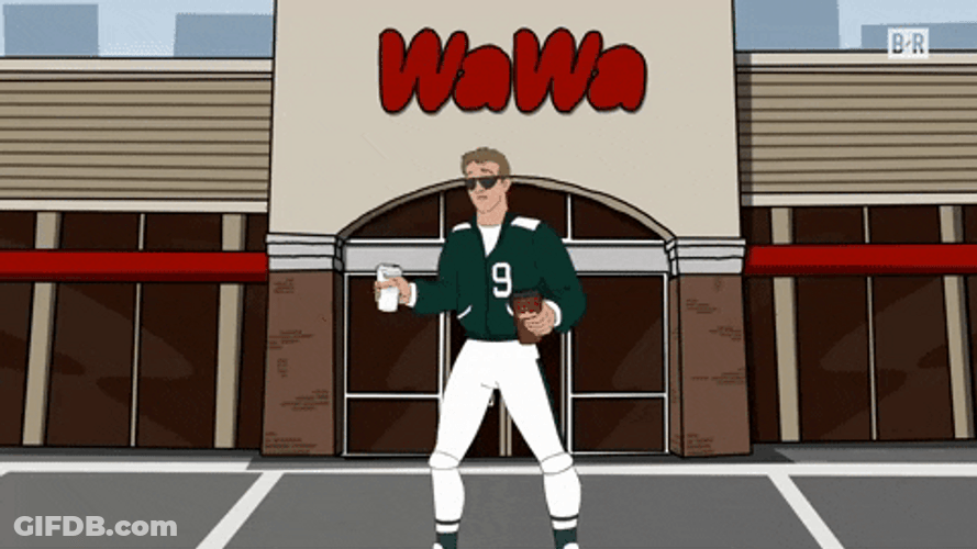 Animated Philadelphia Eagles Nick Foles Drinking GIF