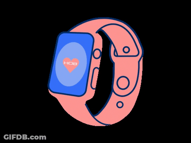 Animated Pink Apple Watch GIF