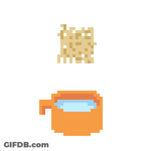 Animated Pixel Art Noodles GIF