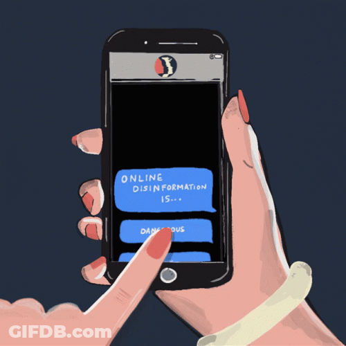 Animated Point Of View Browsing Text Message GIF