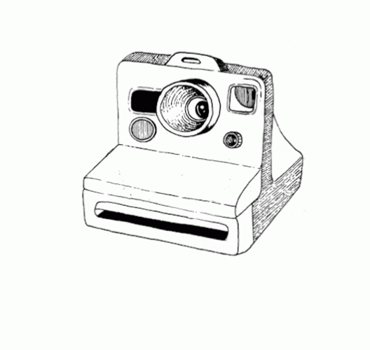 Animated Polaroid Printing Earth GIF