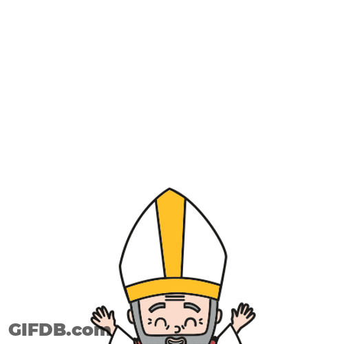 Animated Pope Giving Bendiciones GIF
