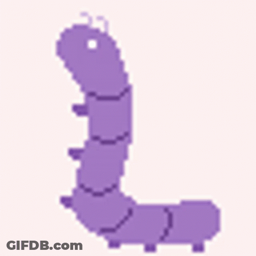 Animated Purple Worm GIF