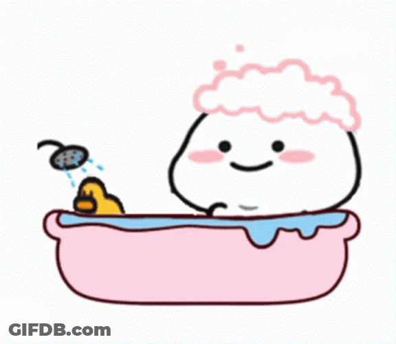 Animated Quby Bath With Ducky GIF