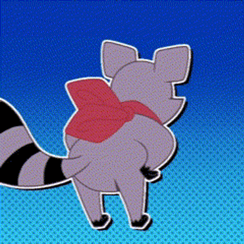 Animated Racoon Thug Shaker GIF