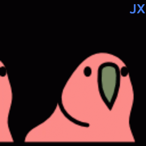 Animated Rainbow Rgb Parrot Dancing Head GIF