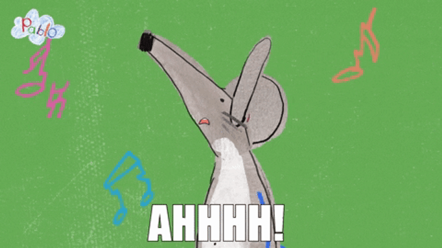 Animated Rat Ahhh Too Noisy GIF