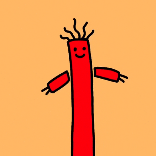Animated Red Inflatable Tube Man GIF