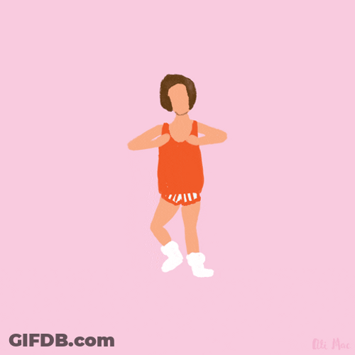 Animated Richard Simmons Workout GIF