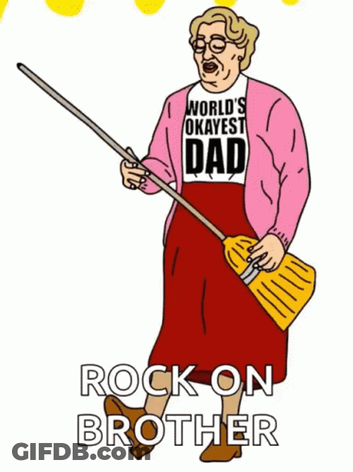 Animated Rock On Brother GIF