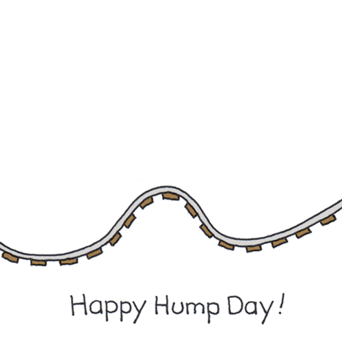 Animated Roller Coaster Happy Hump Day Meme GIF