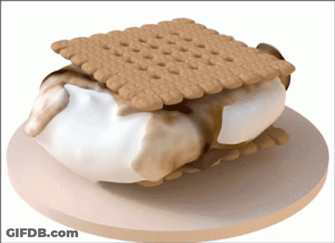 Animated Rolling Smores Goodness GIF