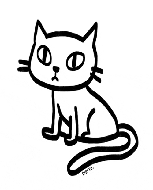 Animated Sad Cat Tearing Up GIF