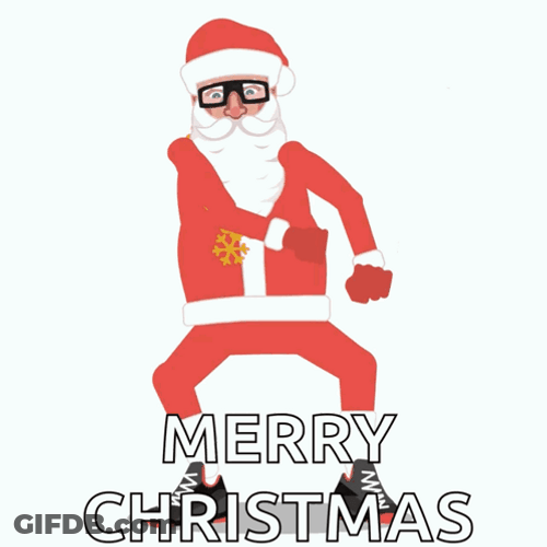 Animated Santa Claus Dancing Legs Noel GIF