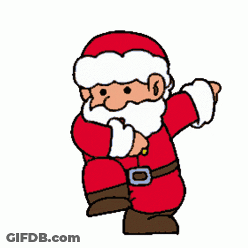 Animated Santa Claus Dancing Noel GIF