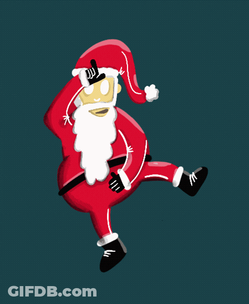 Animated Santa Claus Sticker Take An L Fortnite Dance GIF