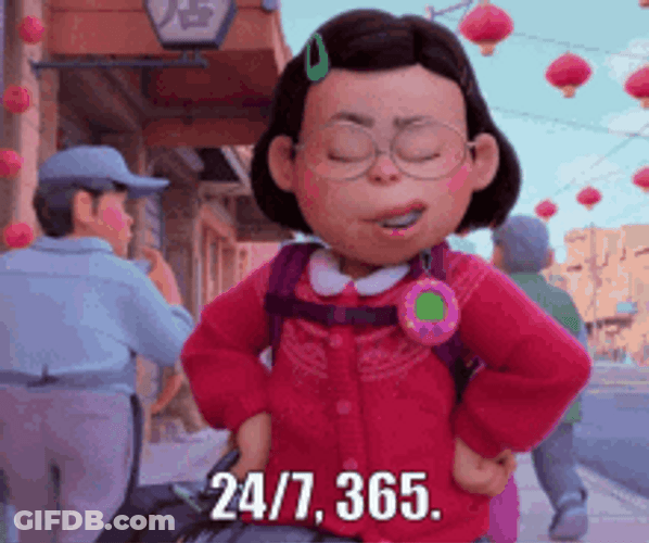 Animated Sassy Mad Girl Ranting 365 Days GIF