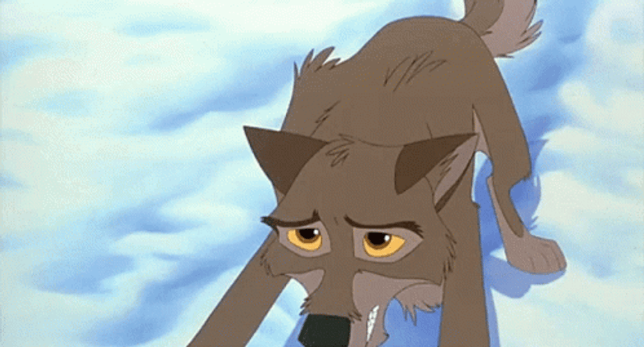 Animated Scared Dog Balto Siberian Husky GIF