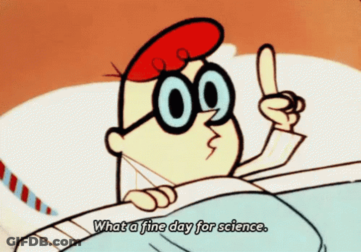 Animated Series Dexter's Laboratory Fine Day For Science GIF