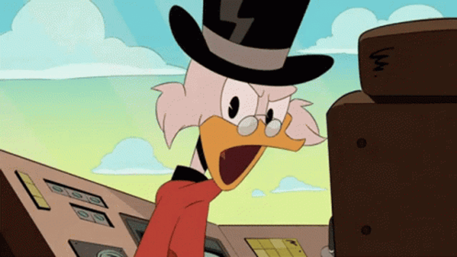 Animated Series Duck Tales Scrooge Mcduck Grumpy Talking GIF