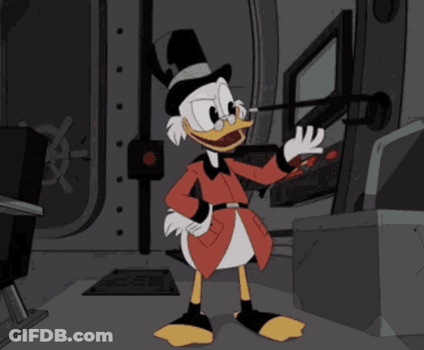 Animated Series Duck Tales Scrooge Mcduck Spinning GIF