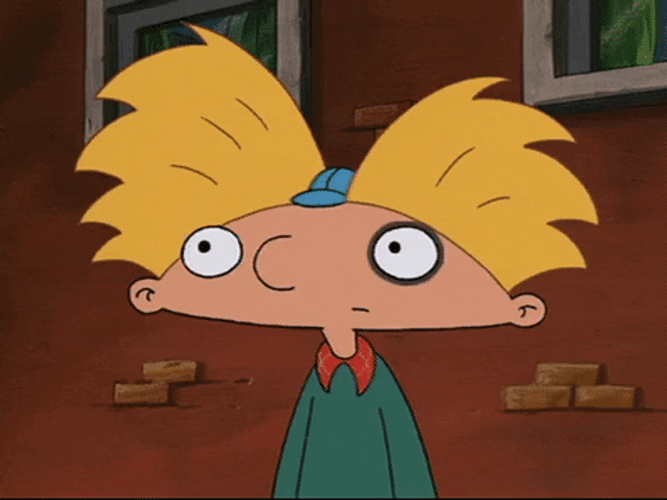 Animated Series Hey Arnold Black Eye GIF