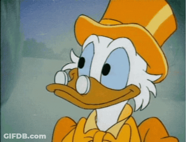 Animated Series Scrooge Mcduck Love At First Sight GIF