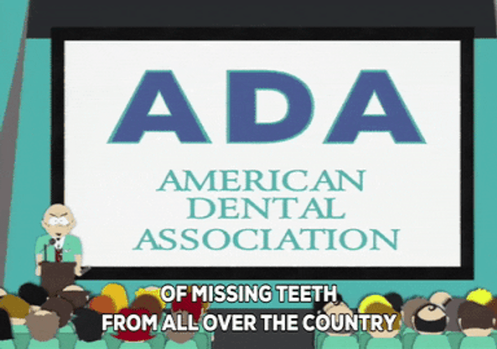 Animated Series South Park American Dental Association Missing Teeth Report GIF