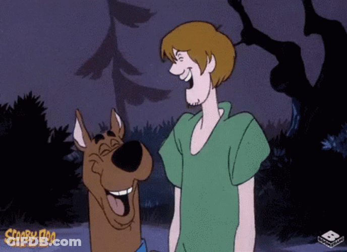 Animated Shaggy And Scooby Doo Laughing GIF