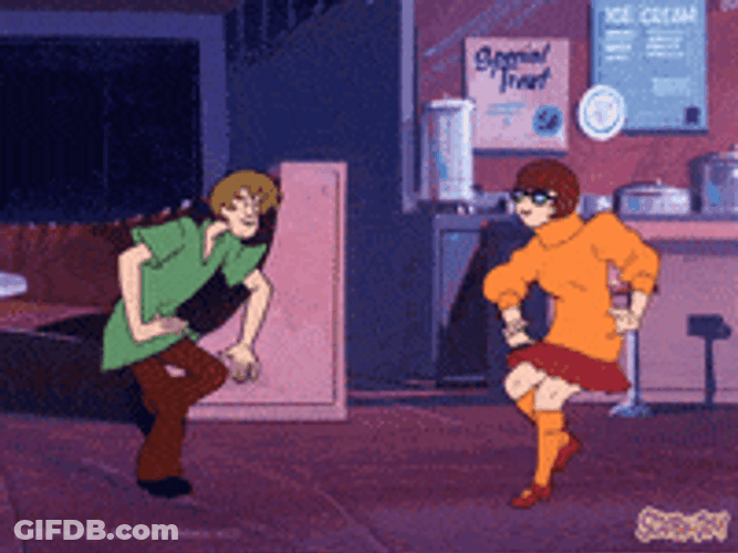 Animated Shaggy And Velma Dancing GIF