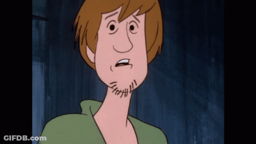 Animated Shaggy Screaming GIF