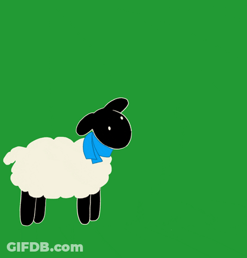 Animated Sheep Cartwheel GIF