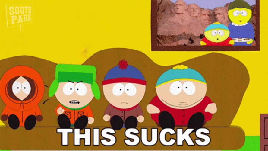 Animated Sitcom South Park Kyle Broflovski This Sucks GIF