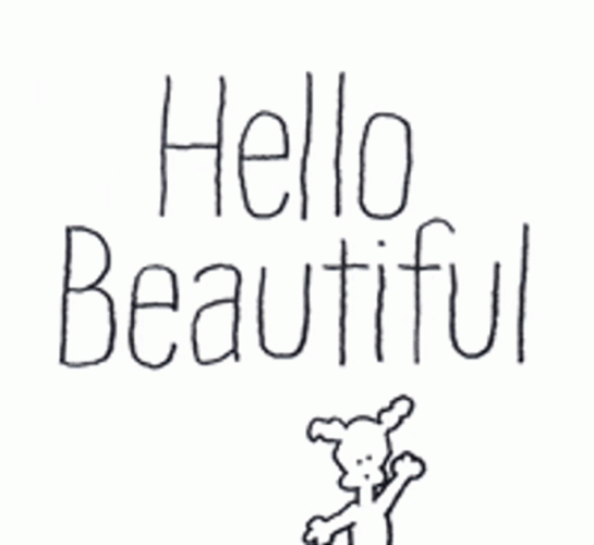 Animated Skippy Dog Hi Hello Beautiful GIF