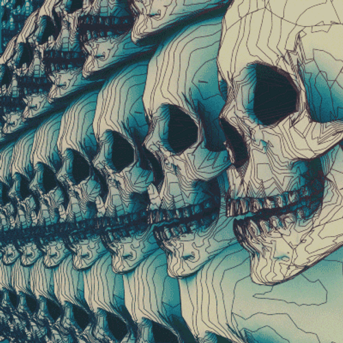 Animated Skull Art GIF
