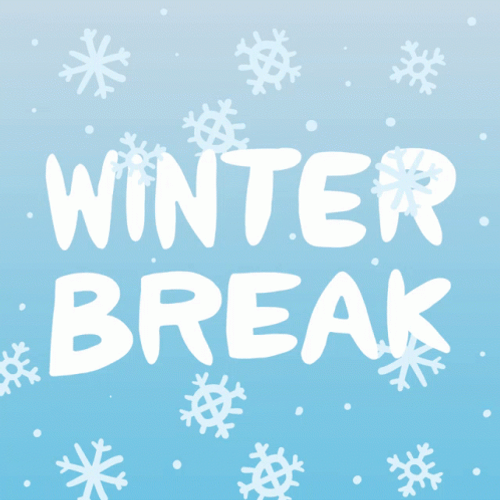 Animated Snowflakes Winter Break GIF