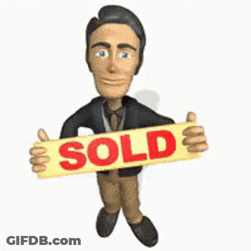Animated Sold Placard GIF
