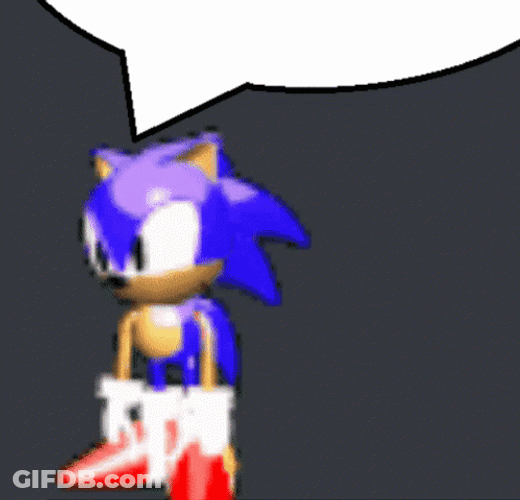 Animated Sonic The Hedgehog Restless Dancing GIF