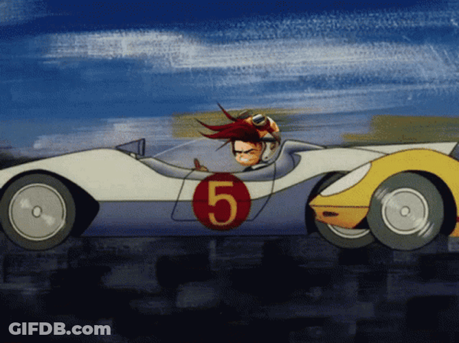Animated Speed Race Car GIF