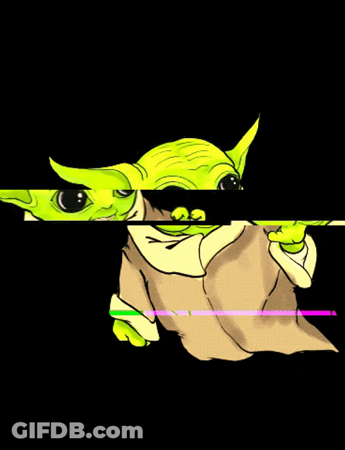 Animated Star Wars Baby Grogu GIF
