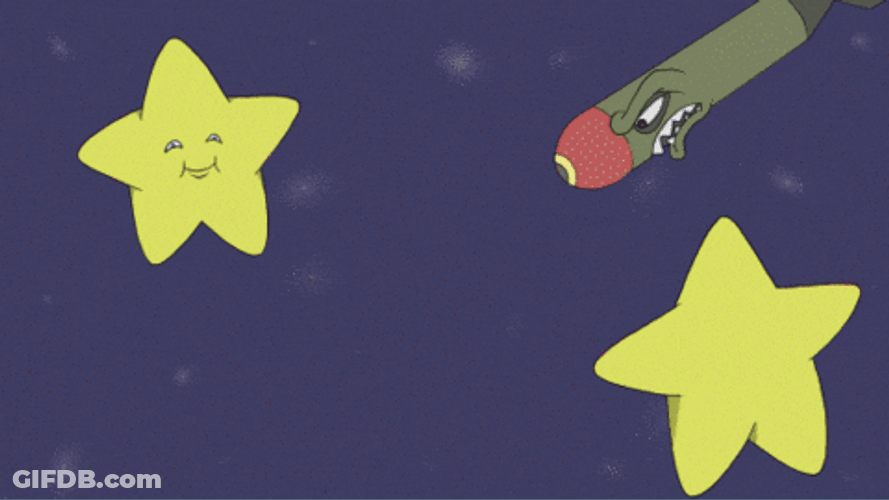 Animated Stars Shake Fist GIF