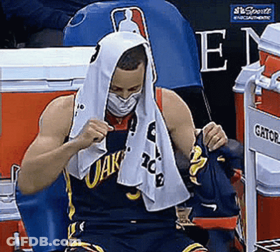 Animated Steph Curry Bench Dancing GIF
