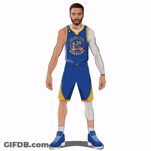 Animated Steph Curry Fireworks GIF