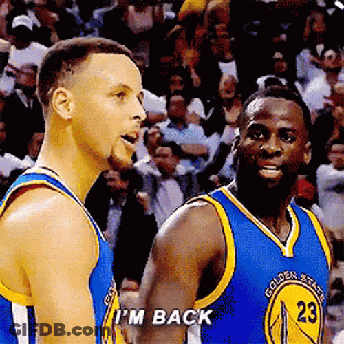 Animated Steph Curry I'm Back GIF