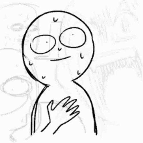 Animated Stick Figure Anxiety GIF