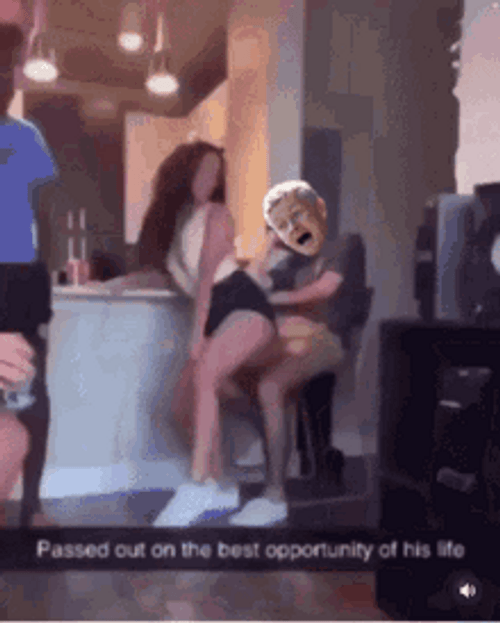 Animated Sticker Reaction Lap Dance GIF