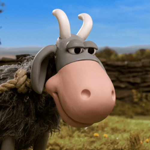 Animated Stop Motion Goat GIF