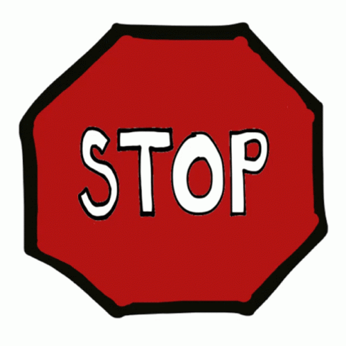 Animated Stop Sign GIF