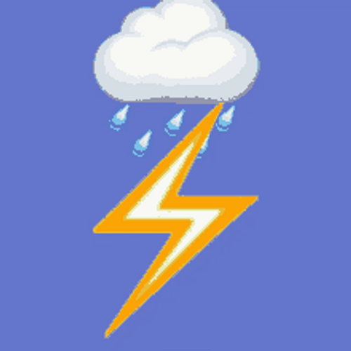 Animated Storm Lightning And Rain GIF