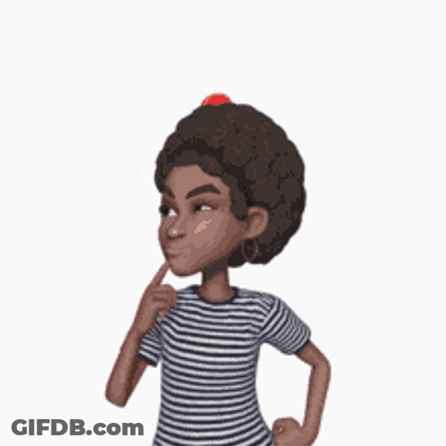 Animated Student Thinking Question Mark GIF